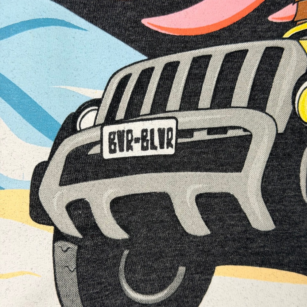 Buc-ees T-Shirt Womens Small Jeep Graphic Print Short Sleeve Crew Neck Dark Gray - Picture 6 of 8